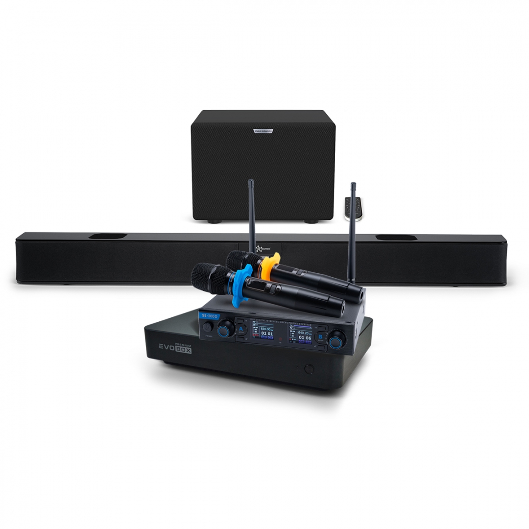 Hi-End караоке-система EVOBOX Premium + EvoSoundBar (саундбар с караоке) в Сатке
