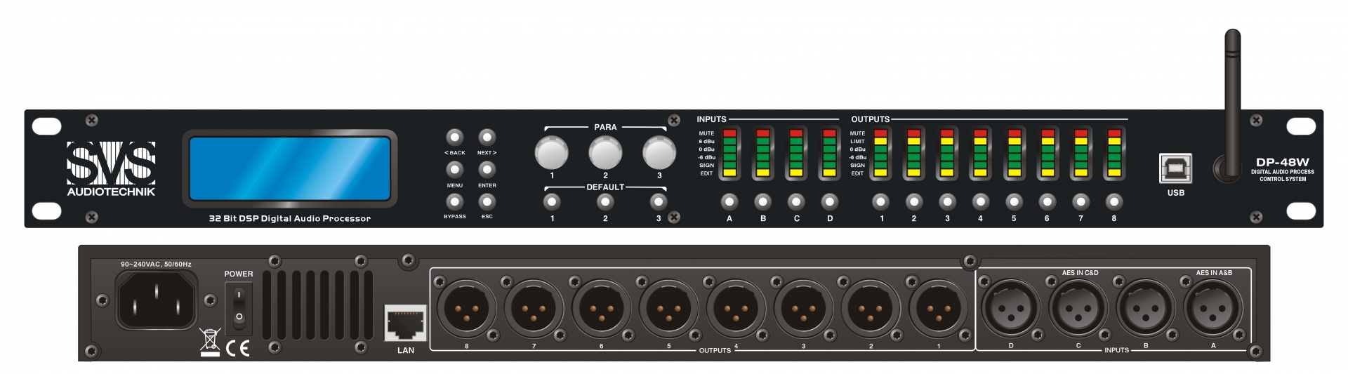 SVS Audiotechnik DP-48W Цифровой процессор: 4 входа 8 выходов в Сатке