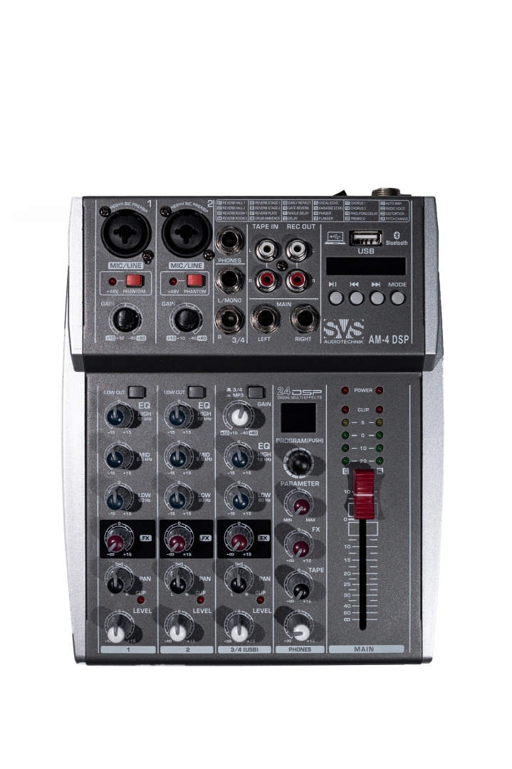 SVS Audiotechnik mixers AM-4 DSP Аналоговый микшерный пульт, 4-канала в Сатке